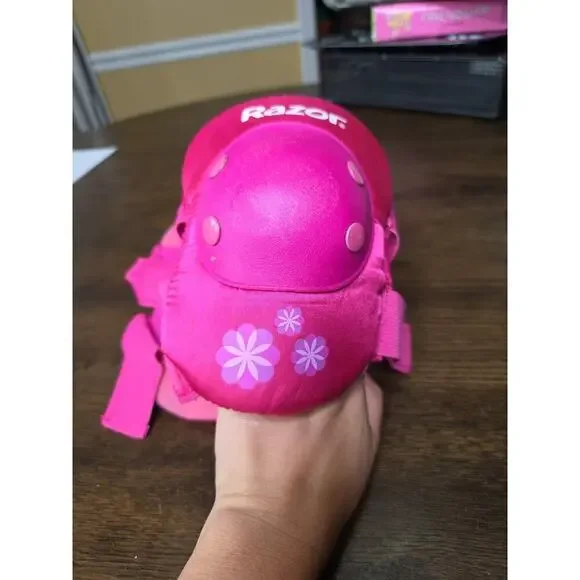 RAZOR Sweet Pea Pink Multi-Sport ELBOW PADS GUARDS Youth 8+ - Picture 13 of 16